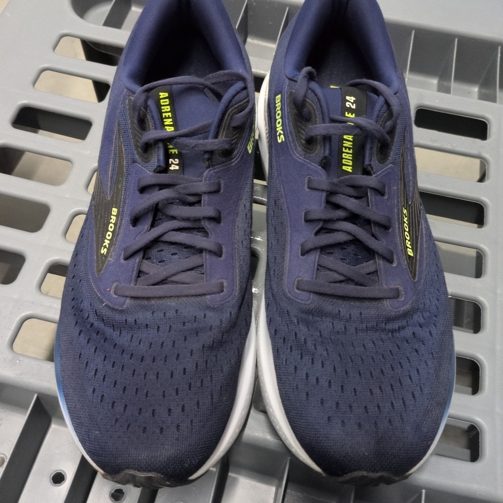 Brooks Adrenaline GTS 24 Mens Size 12.5 D Peacoat Blue Black Running Shoes - Picture 2 of 7